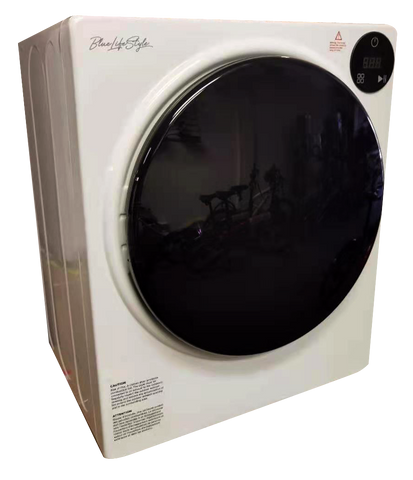 BlueLifeStyle 3.0 kg 6.6 LBS 1.9 cb ft 110V Compact Apartment Laundry Dryer White